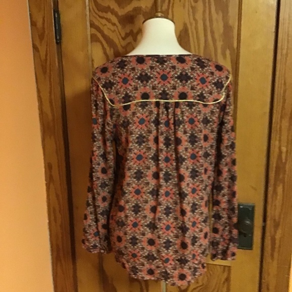 Gibson Latimer ethnic vibes peasant top - Picture 9 of 9